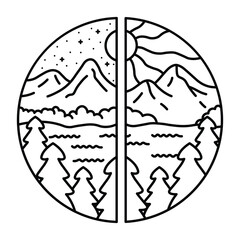 Simple Art Coloring Page, Simple Easy and Large Print Designs, Bold and Easy, Victor Illustration, Easy Coloring, hand-drawn, Minimalist Shapes, Simple Landscapes, Abstract Art,