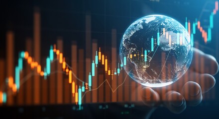 Global Stock Market Trends and Financial Investment Opportunities: A Futuristic Visualization of Worldwide Economic Growth and Fluctuations