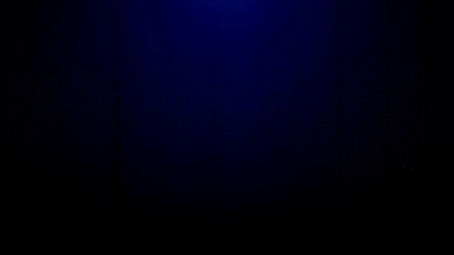 Animated white horizontal glitch and noise lines moving on a dark blue textured background - Powered by Adobe