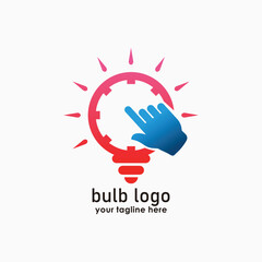 smart option logos , technology icon design, bulb logos