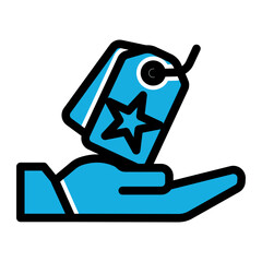 Corporate Identity Awareness Icon from Business Opportunity Collection (Solid Color Lineal Style)