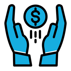 Investment Fund Business Icon from Business Opportunity Collection (Solid Color Lineal Style)