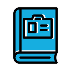 Business Profile ID Card Icon from Business Opportunity Collection (Solid Color Lineal Style)