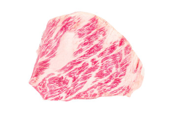 Fototapeta premium a piece of meat with a pink and white pattern