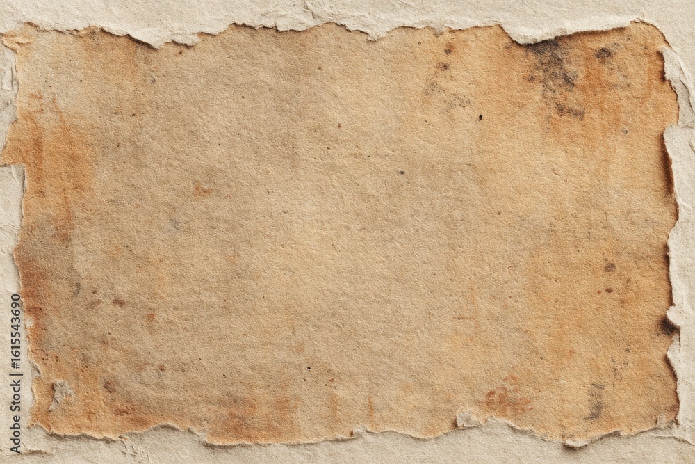 Poster textured shabby paper backdrop with grainy details, dust particles, and distressed edges ideal for r