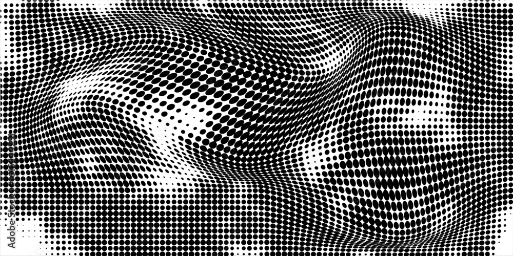 Poster grunge pattern design with halftones resembling snake scales.modern background