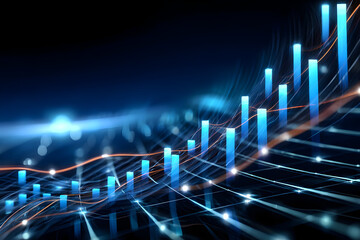 Business Growth, Stock Trends, and Data Analysis Concept, Dynamic Market Analysis, Performance Metrics, Financial Trends