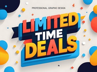 Colorful promotional design for limited-time deals.