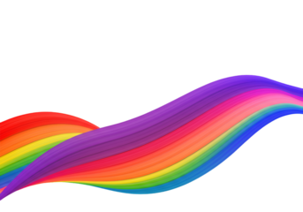 Colorful Abstract Rainbow Wave Background Illustration With Black Background