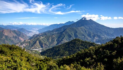 Mountainous landscape view
