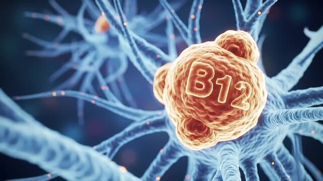 Stunning 3 D Animation Vitamin B12 Neuron Cell Absorption Neurological Health Medical Science