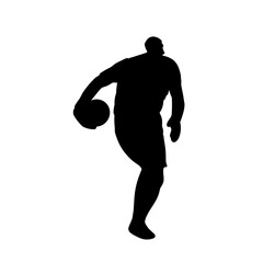 Football soccer player silhouette 