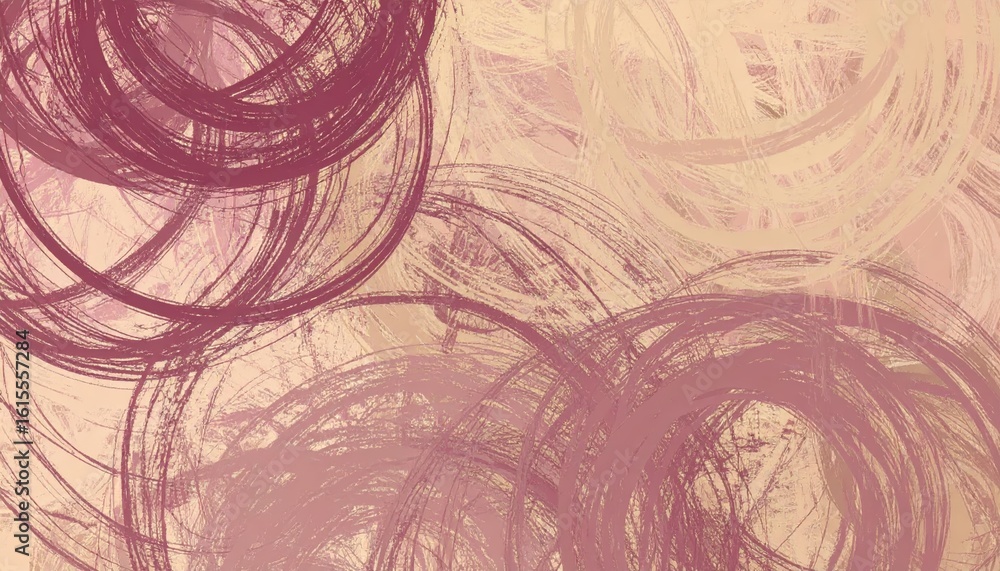 Poster vibrant abstract background with colorful circles and dynamic brushstrokes