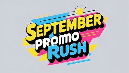 Colorful promotional graphic for September.