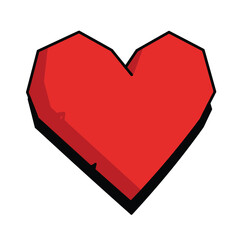 Love Heart icon set. for mobile concept and web design. vector illustration