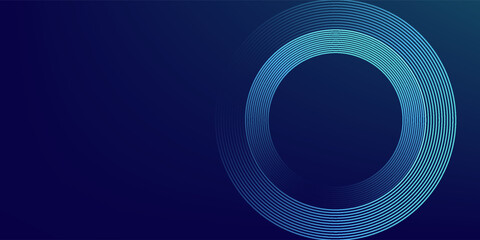 Circles Lines round frame, dynamic vector AI Technology science music concept lines.