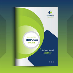 Green Proposal cover Design Template concepts are adept for corporate Business