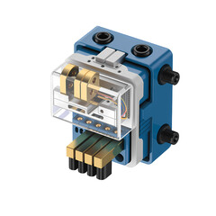  Electronic Component Module with Transparent Casing