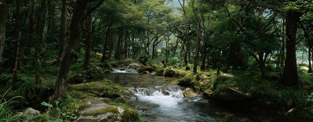 Obraz premium 壮大な自然が持つ威厳を感じさせる背景