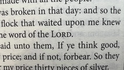 Inspirational video showing the word “Lord” at the center of the screen, while background images of Bible pages slowly change. A spiritual and calming motion clip ideal for worship