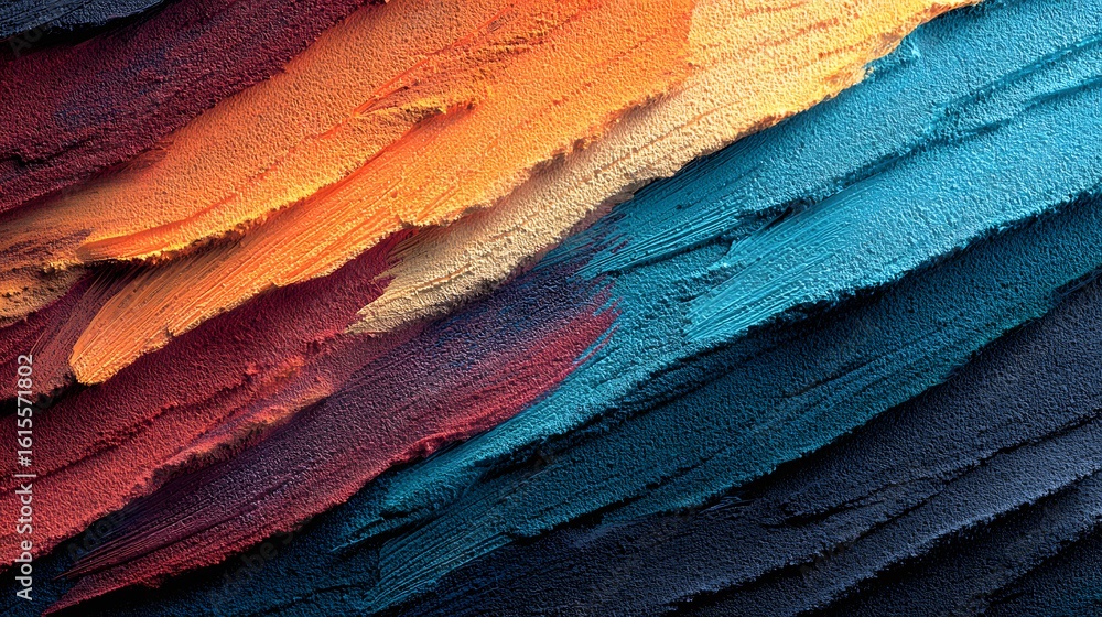 Aufkleber abstract diagonal gradient texture with paint strokes