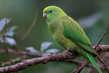 The Echo Parakeet a unique parrot native to Mauritius is located only in Black River Gorges National Park