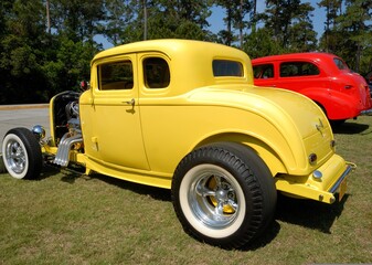 Vintage customized hot rod car