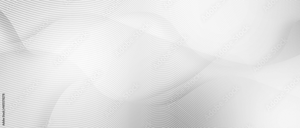 Poster abstract elegant grey background with wave lines