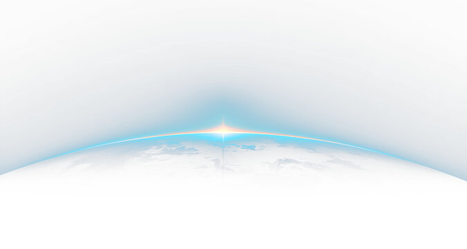 Sunrise horizon over Earth in Sunrise horizon over Earth in space  blue glowing beam and starry universe digital backdropspace blue glowing beam and starry universe digital backdrop png