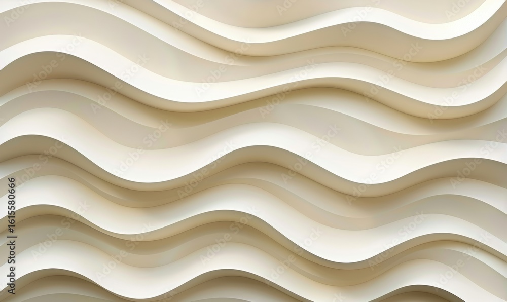 Poster abstract wavy background texture white smooth surface and rhythmic pattern
