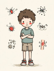 Symptom diagram of chikungunya patients