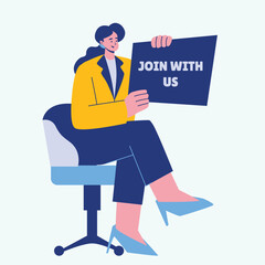 Illustration of an Recruitment Join With Us