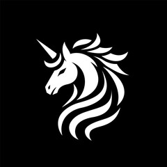 Unicorn Shield Logo in Vector