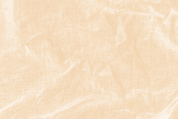 blank fabric beige with wrinkled for background