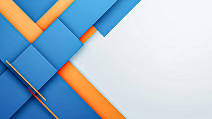 Abstract Blue and Orange Geometric Background: Modern, Clean, Corporate Design