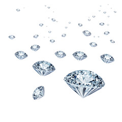 diamond on white background, png
