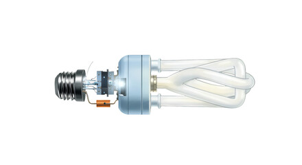Electric Light Bulb Illustration Isolated On Transparent Background