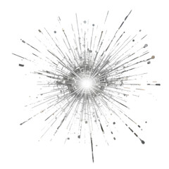 explosion of snowflakes