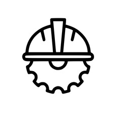 A modern vector icon set representing key tools and elements of civil engineering and construction. Perfect for presentations, websites, and educational materials.