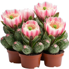 Pink Flower Cactus Plants in Pots