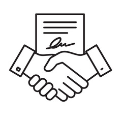 Business contract handshake deal agreement terms