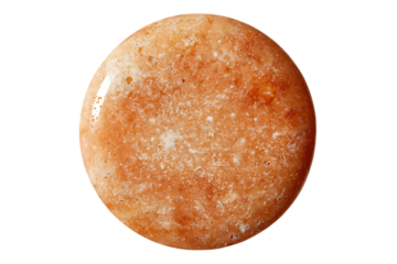 Close up of a polished carnelian stone.