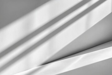 Obraz premium Abstract grayscale shadows on a white surface