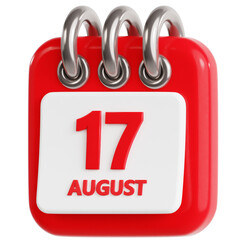 August 17 Th 3D Ilustration