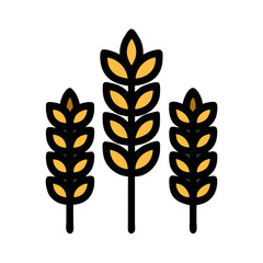 vector wheat icon