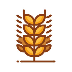 vector wheat icon