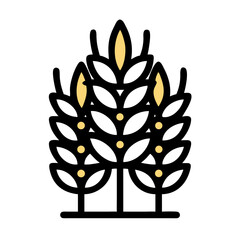 vector wheat icon