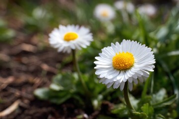 Obraz premium springtime daisies in full bloom