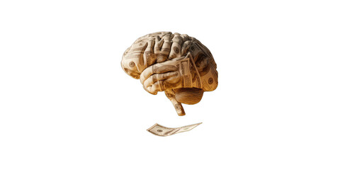 Brain Covered in Money
