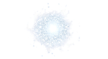 explosion on white